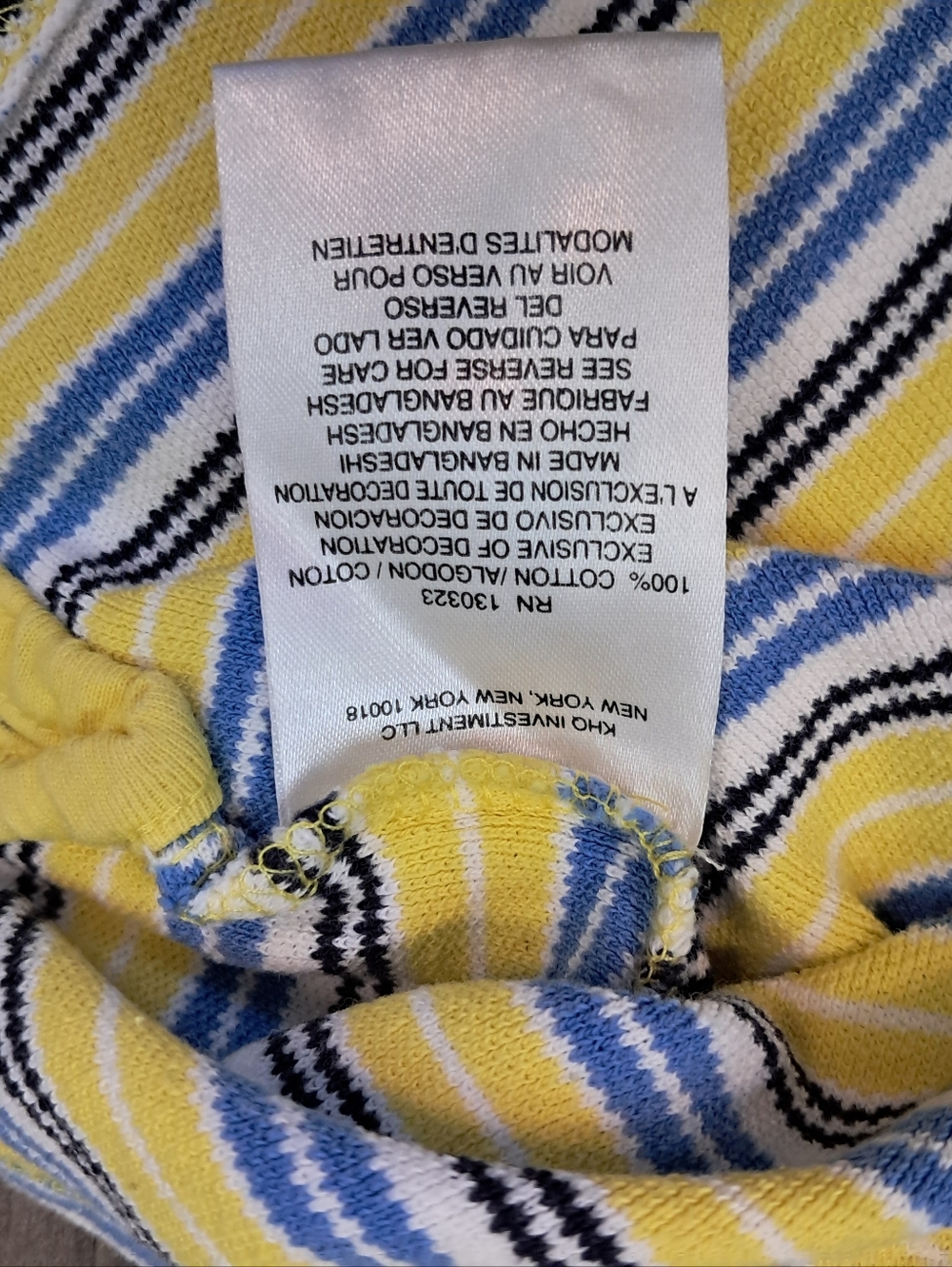 US Polo Assn Toddler Boys Casual Polo Shirt Size 3T Yellow & Blue - Picture 5 of 6